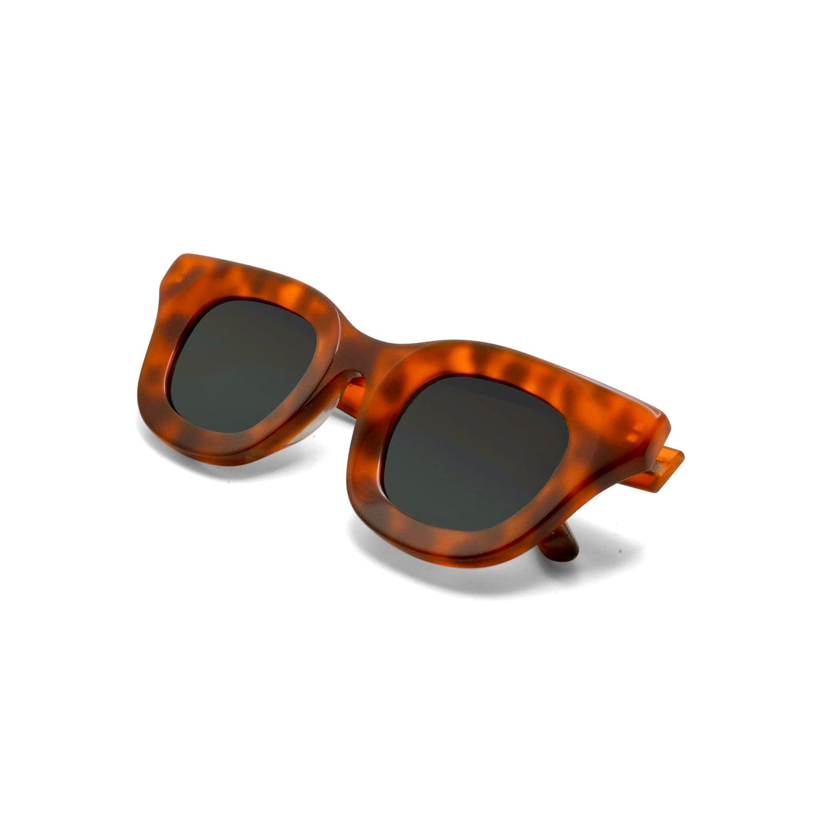 Baddie- Cognac/ Green Polarized